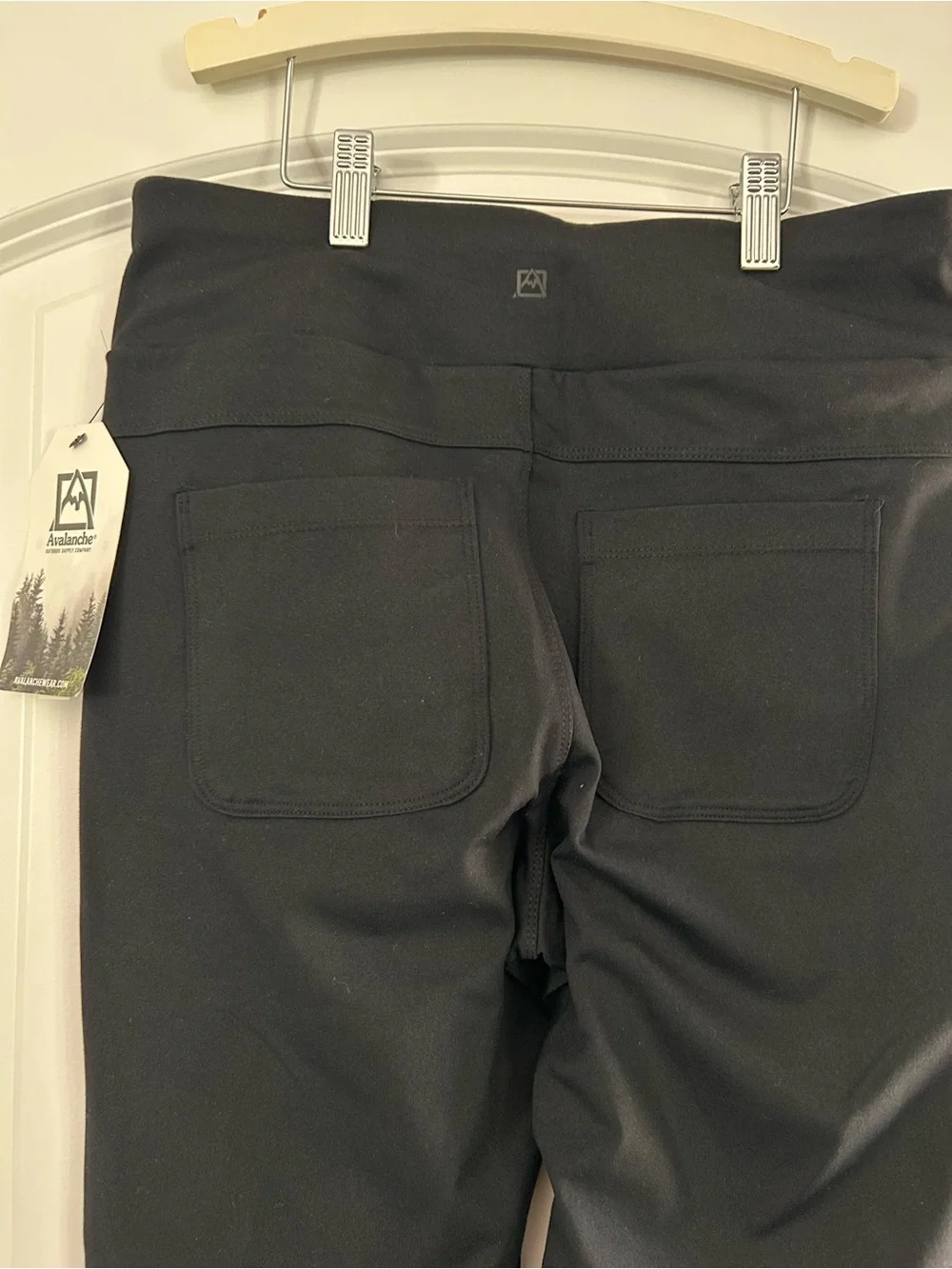 Avalanche Black Activewear Leggings with Logo